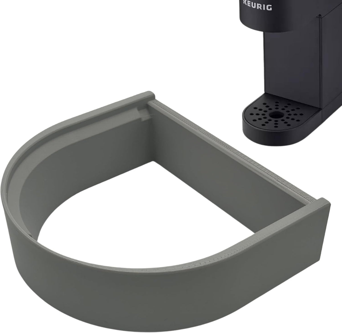 Drip Tray Mug/Cup Riser Made for the Keurig to Reduce Splashes - Riser Only (Gray, K-Mini 1.25 Inches Tall)