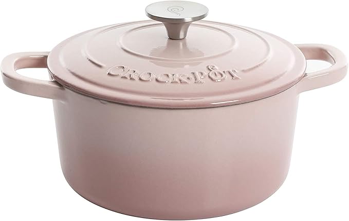 Crock-Pot Artisan Round Enameled Cast Iron Dutch Oven, 5-Quart, Pistachio Green
