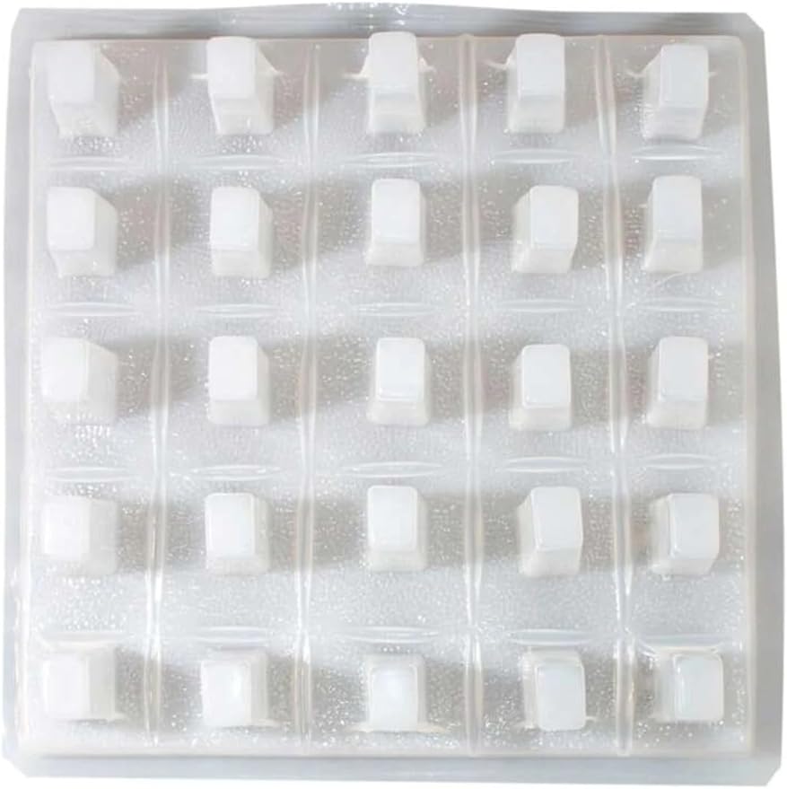 25-Cavity Rectangular Ice Pop Gelatin Mold – Molde para Gelapaletas – 50 mL Popsicle Mold Tray – Plastic Frozen Gelatin Mold – Made in Mexico