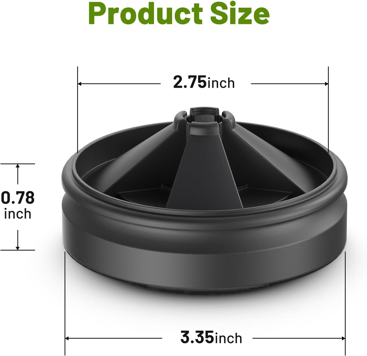 Garbage Disposal Splash Guard 3 3/8” Sink Baffle, Compatible with QCB-AM Replacement, Fits Evolution Series Models, Upgraded Removable Quiet Sink Guard, Garbage Disposal Accessories