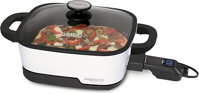 Presto 07118 Tuxedo™ Digital Precision Skillet Multi-Cooker