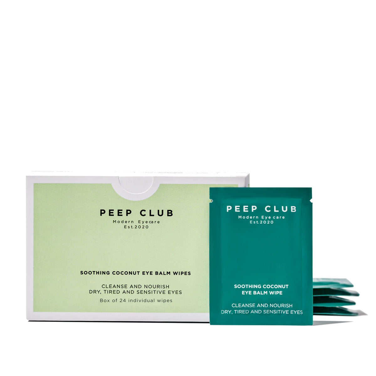 Peep Club All Natural Eye Makeup Remover Wipes – Perfect for Sensitive Eyes, Optometrist Formulated, Tea Tree Oil Free, Cleansing, Nourishing, Coconut Oil, Chamomile, Bilberry