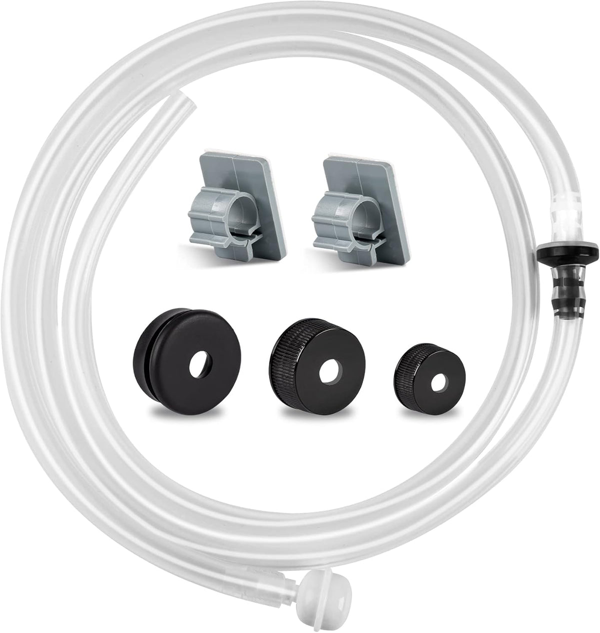 Yofidra Sink Soap Dispenser Extension Kit: Under Sink Dish Soap Dispenser with 47" Tube Hose and Check Valve for Prevent Backflow Countertop Kitchen Sink Accessories