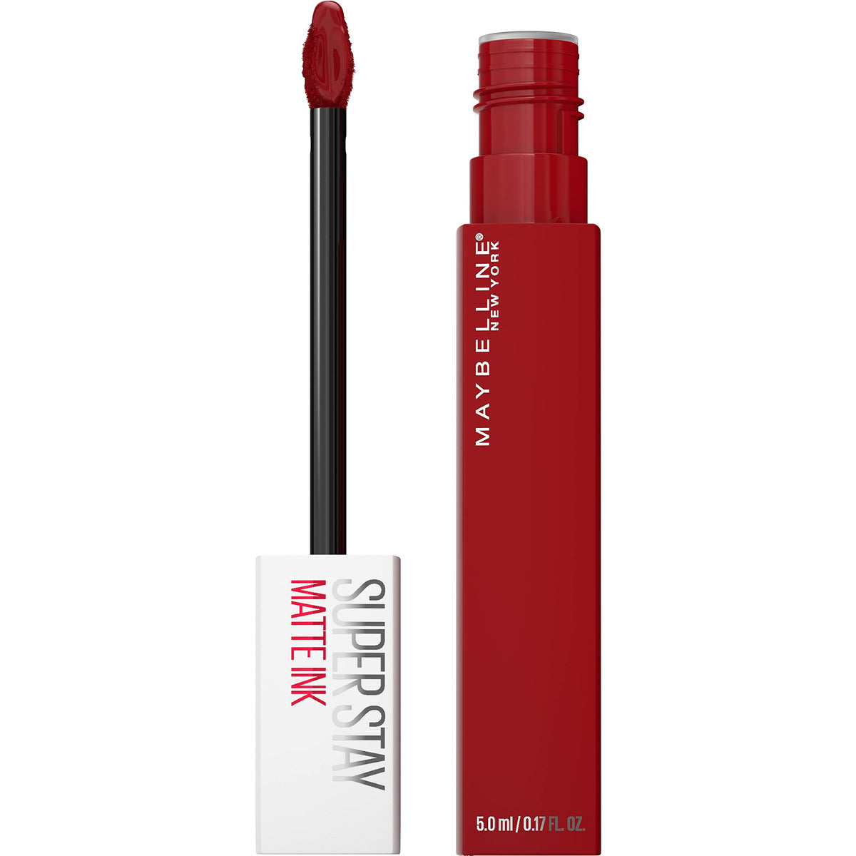 Maybelline Super Stay Matte Ink Liquid Lipstick Makeup, Long Lasting High Impact Color & Color Sensational Shaping Lip Liner with Self-Sharpening Tip, Brick Red, Red, 1 Count