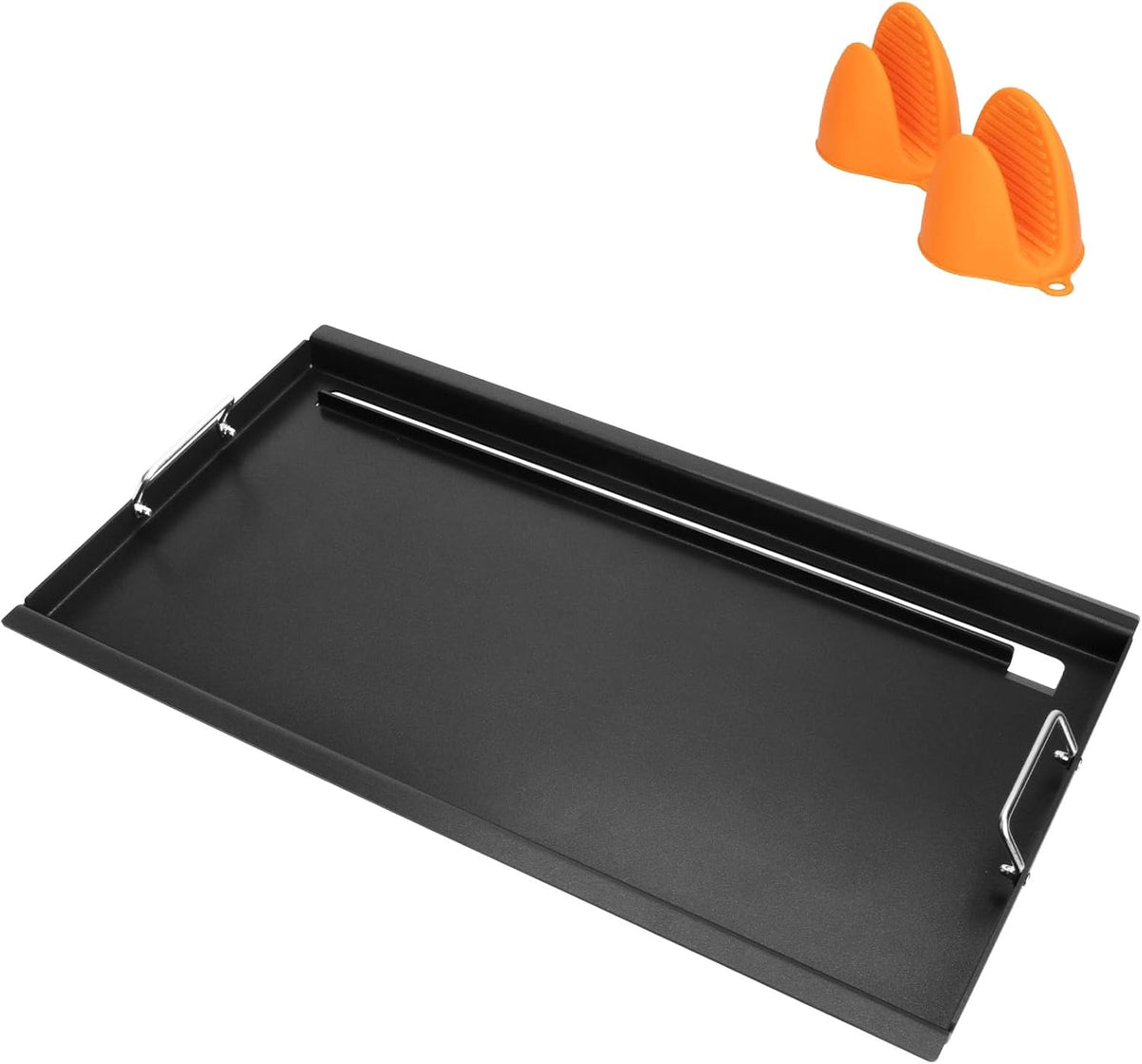 Full-Size Griddle Inserts for Charbroil Performance 5-Burner, Flat Top Griddle for Charbroil Grill 463450022 463451022 463448021 463449021 463455021 463458021, Replace for G426-0004-W1 G426-0005-W1