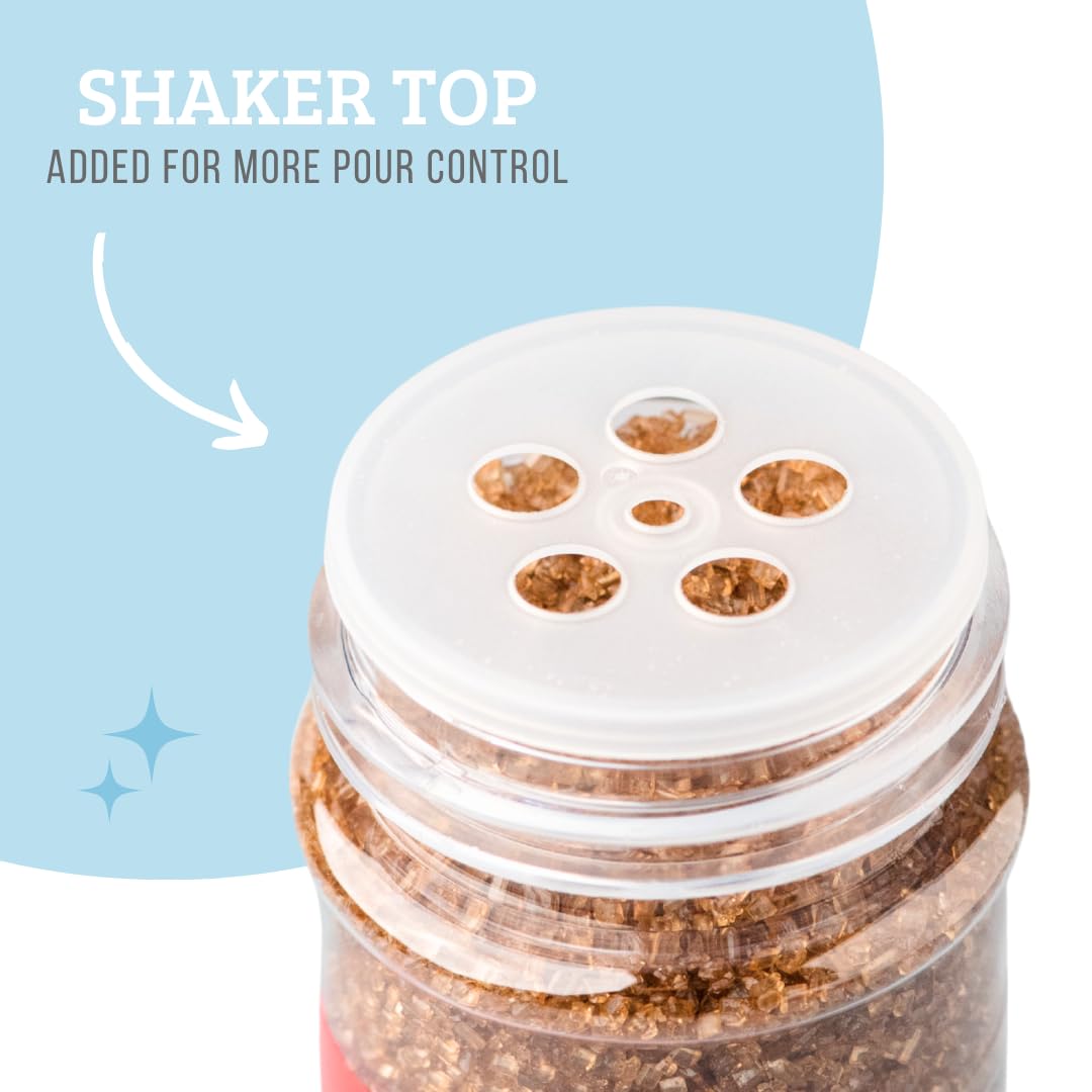 Sweets Indeed Sprinkles, Edible Sprinkle Sugar Mix, Perfect for Cake Decorations, Baking, Ice Cream, Cookies, Cupcake Topper (Cinnamon Brown Sugar)