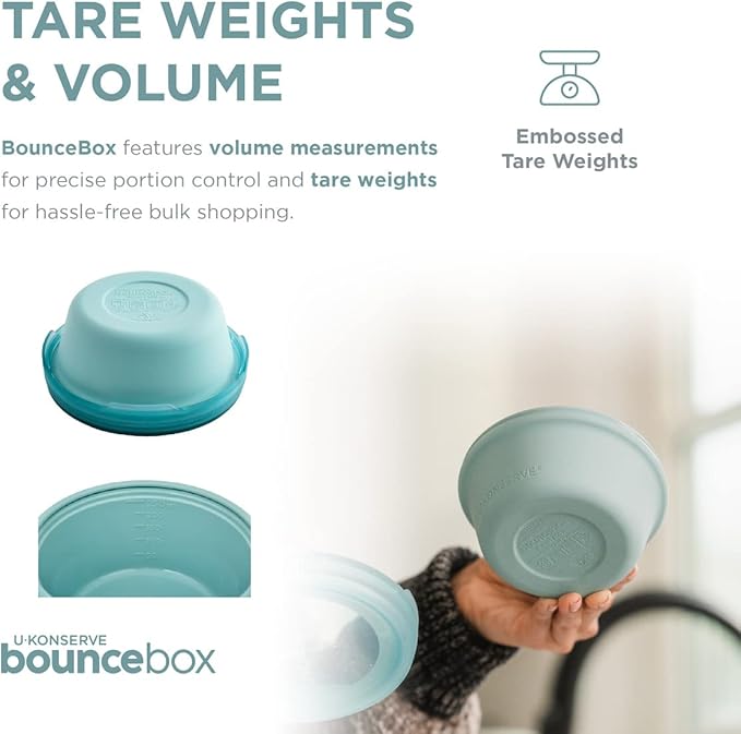 U Konserve Platinum Silicone Food Storage Bento Box Dual Seal Container - Leak Proof, Shatter Proof, Dishwasher Safe, Plastic Free - 20oz (Night Harvest)