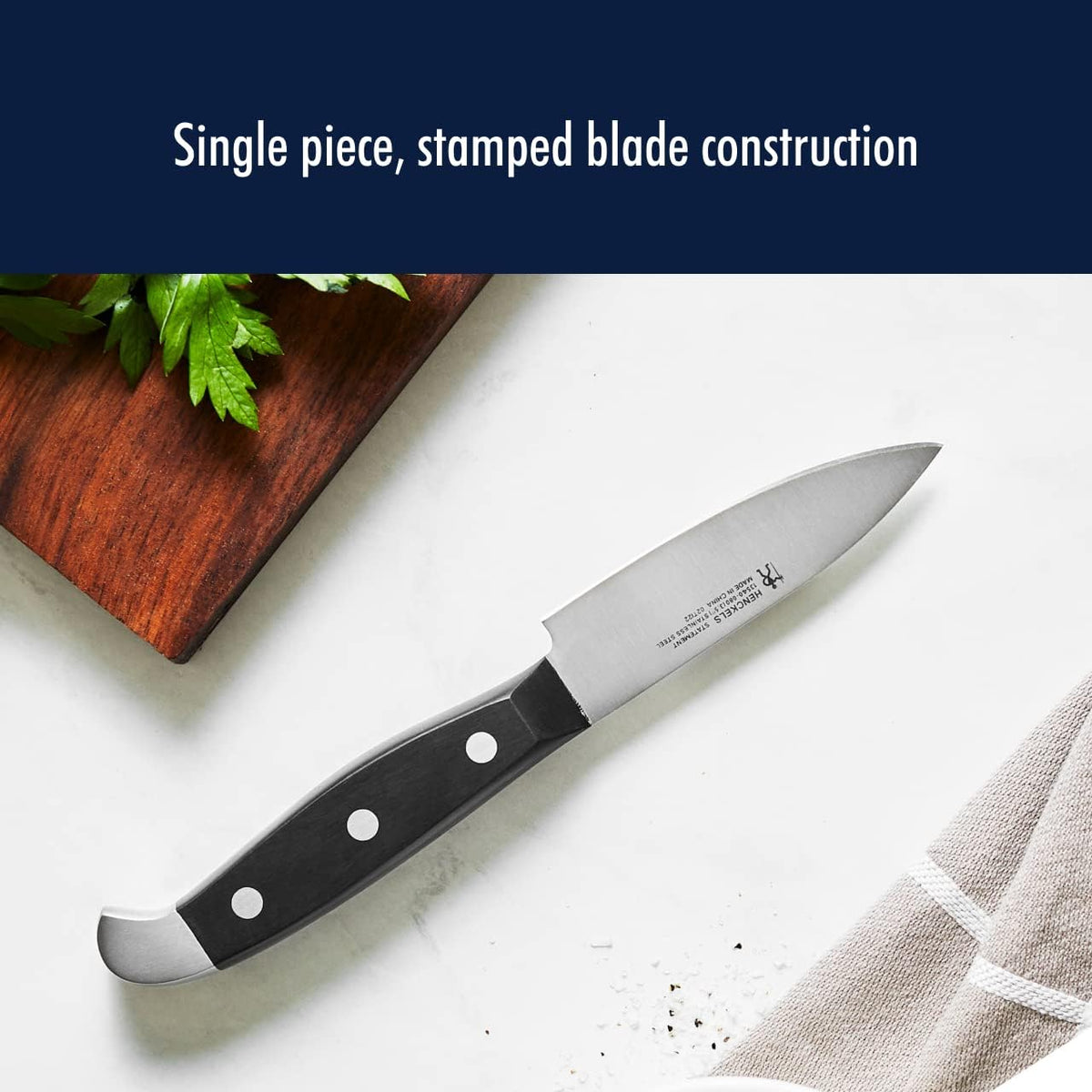 HENCKELS Statement Razor-Sharp 20-Piece Brown Block Knife Set, Chef Knife, Bread Knife, German Engineered Knife Informed by over 100 Years of Mastery