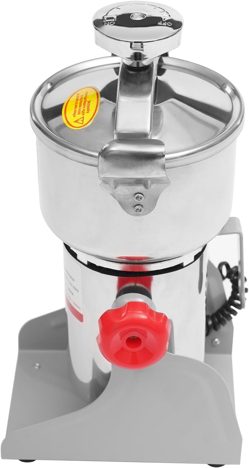 Electric Grain Mill Grinder High Speed 30000r/min Powder Machine Grain Spice Herb Grinder Dry Grinder Machine Stainless Steel Powder Grinder for Dry Spice Herbs Grains Coffee Rice Pepper (1000g 3600W)