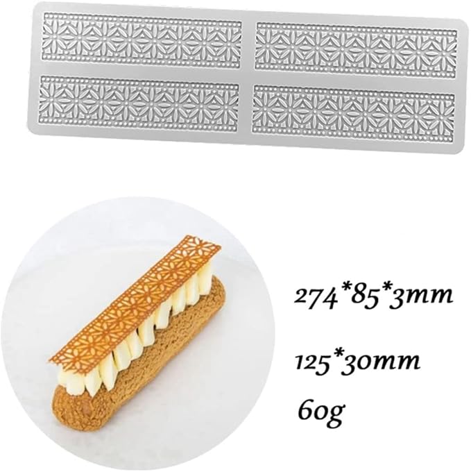 3D Hollow Leaf Fondant Lace Mold Multi Leaves Flower Candy Mold Chocolate Sugar Craft Cake Decoration Cupcake Top (G Flower_10.96 * 3.4 * 0.12inch)