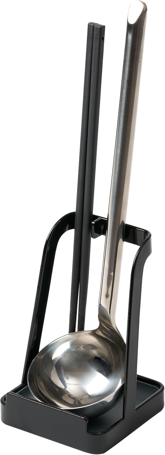 Yamazaki Home Tower Ladle Holder - Lid Stand For Utensils In Kitchen - Steel