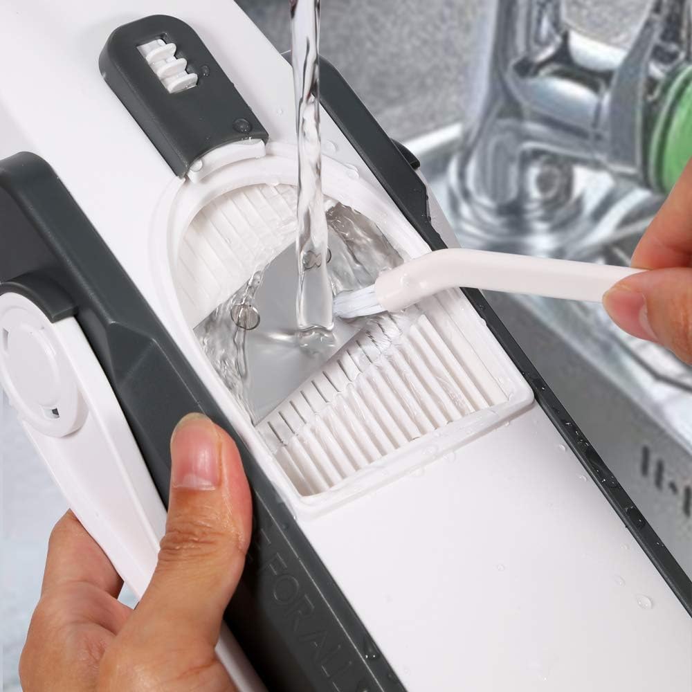 ONCE FOR ALL Safe Mandoline Slicer For Kitchen, Professional Vegetable Slicer For Food Potato Slices, Thickness Adjustable 0.1-8 mm Kitchen Artifact Fast Meal Prep