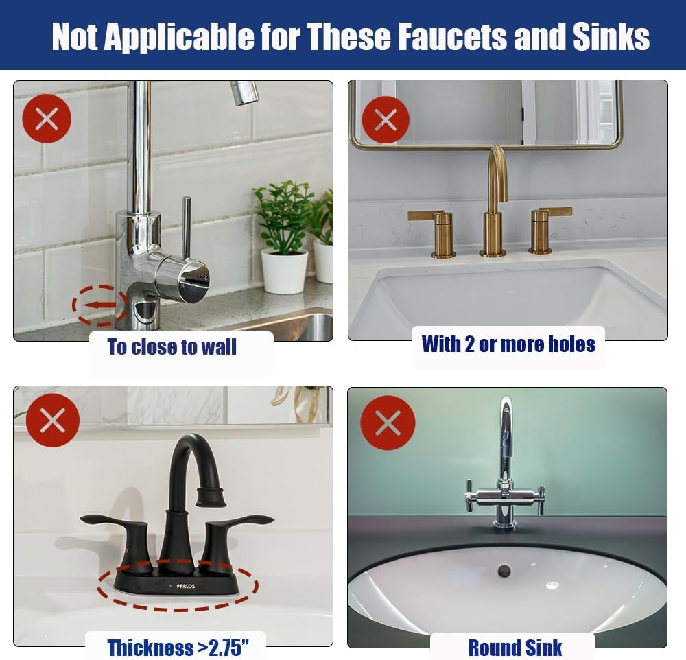 17.7" Silicone Faucet Mat for Kitchen Sink,Folding Sink Splash Guard Behind Faucet,Fasten Button & 6° Slope Design Faucet Drain Mat for Kitchen and Bathroom,Faucet Draining Mat(Black）