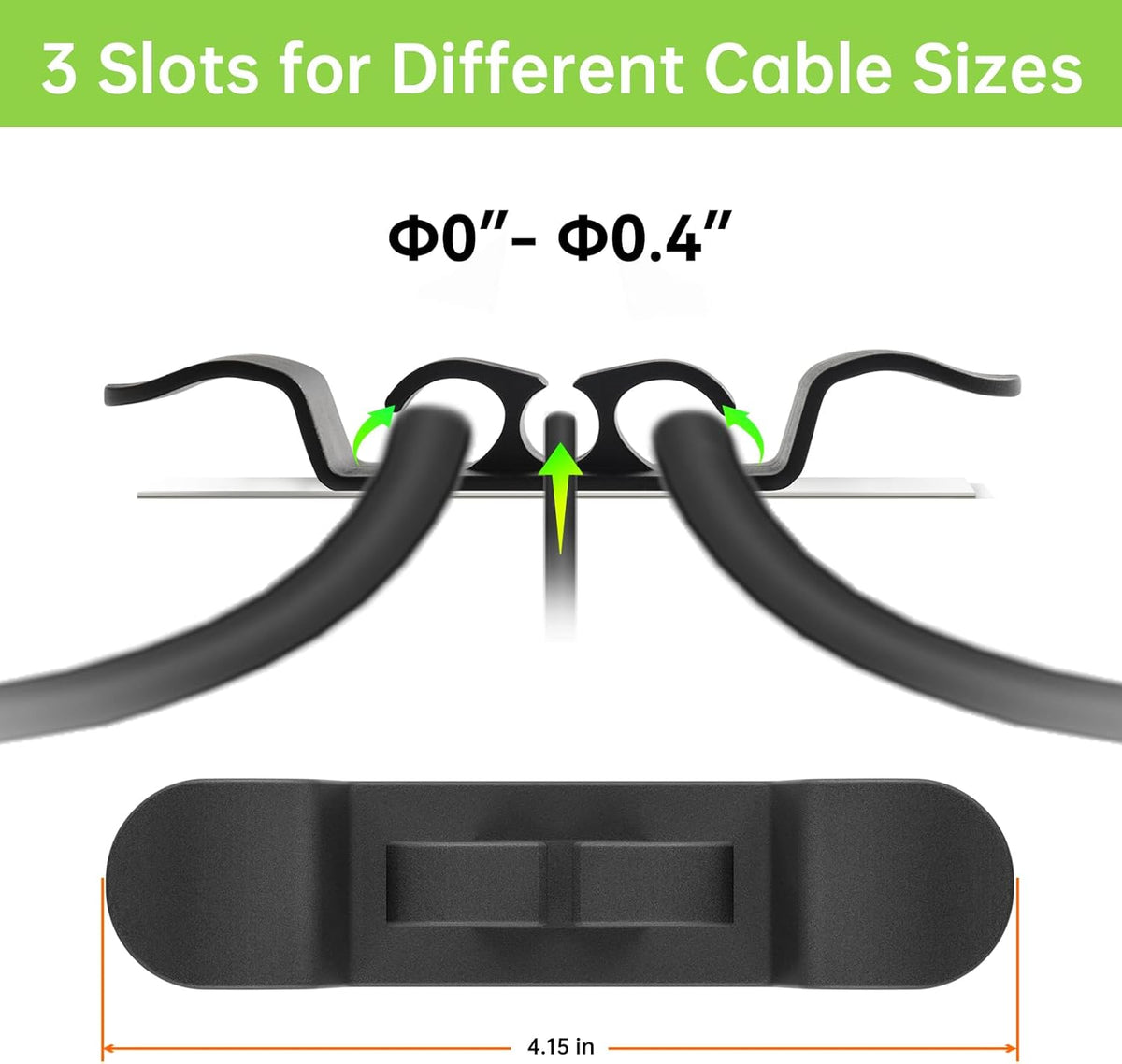 6PCS Cord Organizer for Appliances, Upgraded Kitchen Appliance Cord Wrap, Cord Holder Stick on Pressure Cooker, Coffee Maker, Air Fryer and Blender(6 Black)