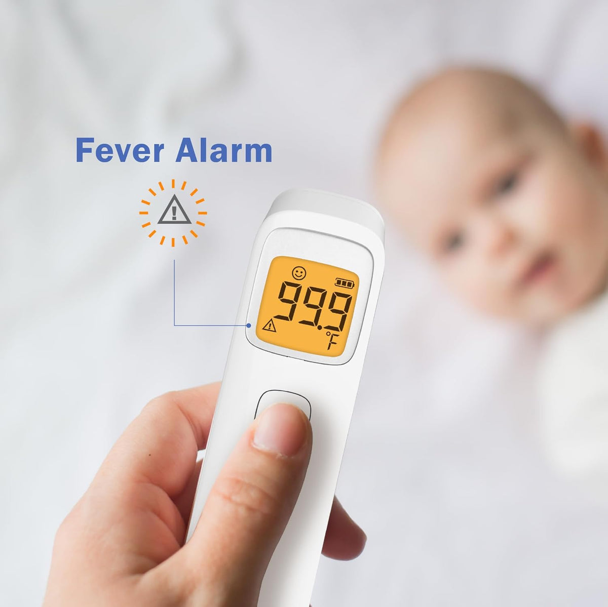 Infrared Non Contact Forehead Thermometer, Made in Taiwan, No Touch Digital Thermometer for Adult, Baby and Children