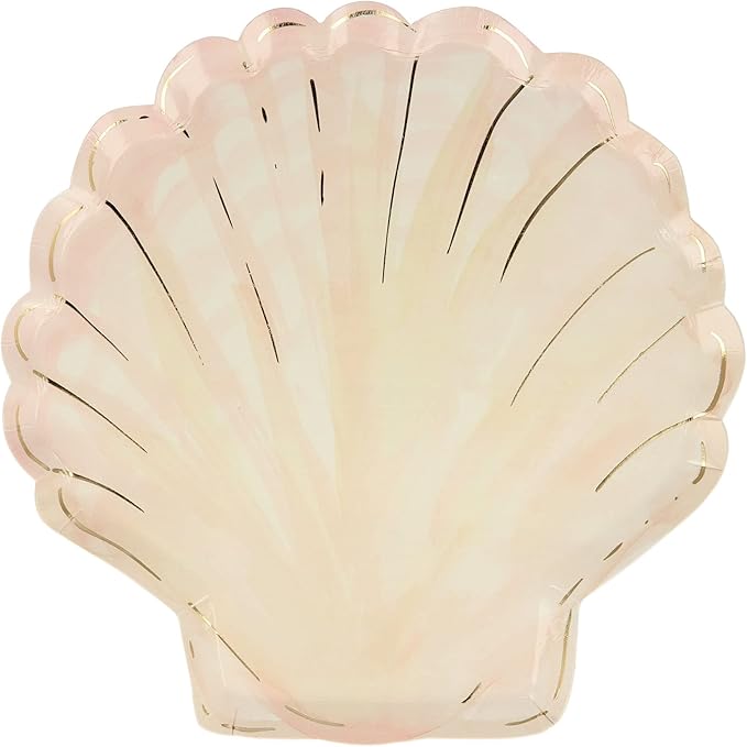 WATERCOLOR CLAM SHELL PLATES