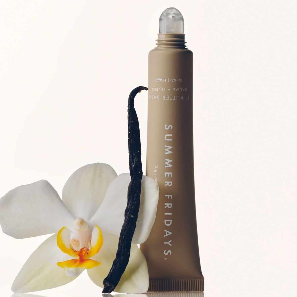 Summer Fridays Lip Butter Balm - Conditioning Lip Mask and Lip Balm for Instant Moisture, Shine and Hydration - Sheer-Tinted, Soothing Lip Care - Vanilla (.5 Oz)