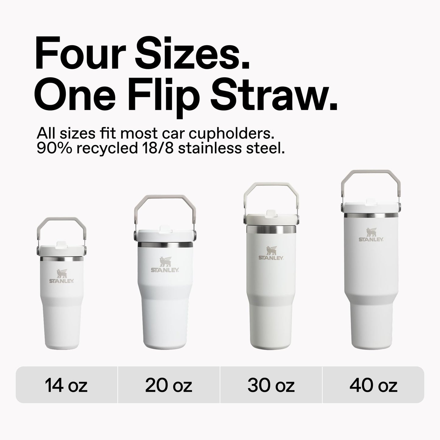 STANLEY IceFlow 2.0 Flip Straw Tumbler, 30 oz, Toast
