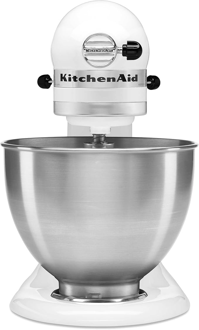 KitchenAid Classic Series 4.5 Quart Tilt-Head Stand Mixer K45SS, White