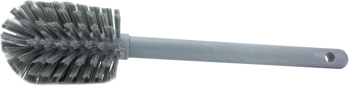 SPARTA Large Water Bottle Brush Ideal for Wide-Mouth Jars, Bottles and Tumblers, Dishwashing Tool with Handle for Home and Commercial Kitchens, Plastic, 12 Inches, Gray
