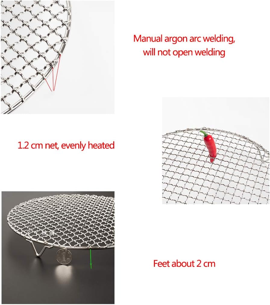 Versatile Round 304 Stainless Steel Cooling Rack Baking,Heat Resistant Rust Proof Sturdy Durable Dia 13"