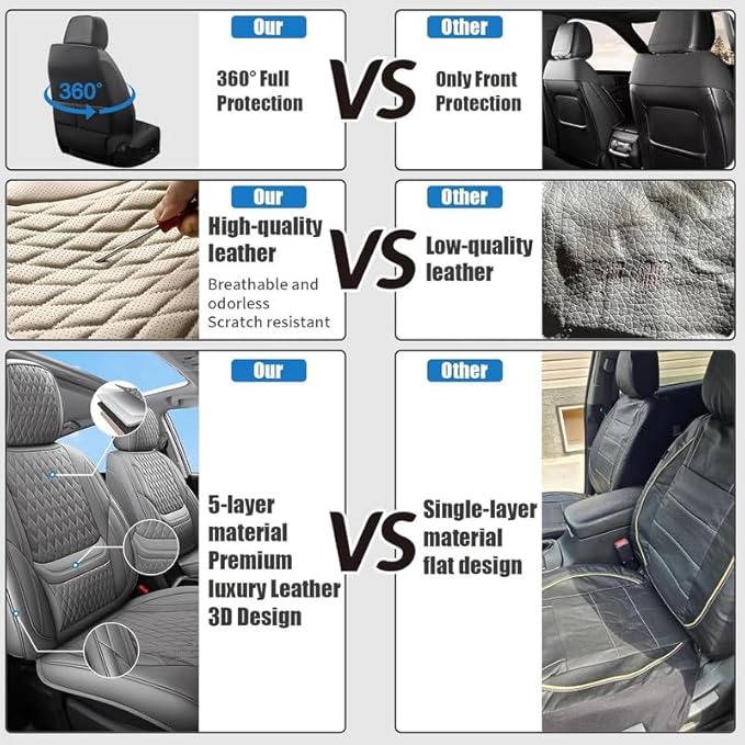 Car Seat Covers Full Set Custom Fit for Buick Envista 2024-2026 - Premium Faux Leather with Lumbar Support | Breathable, Waterproof, Anti-Slip, Durable (Pink,Full Set)