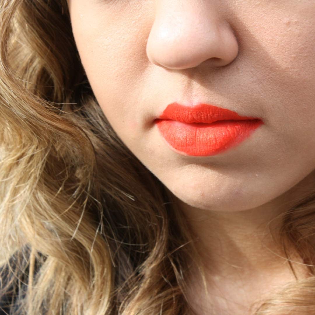By The Clique Premium Matte On Fire Orange Red Lip Liner and Hydrating Lipstick Remover Set