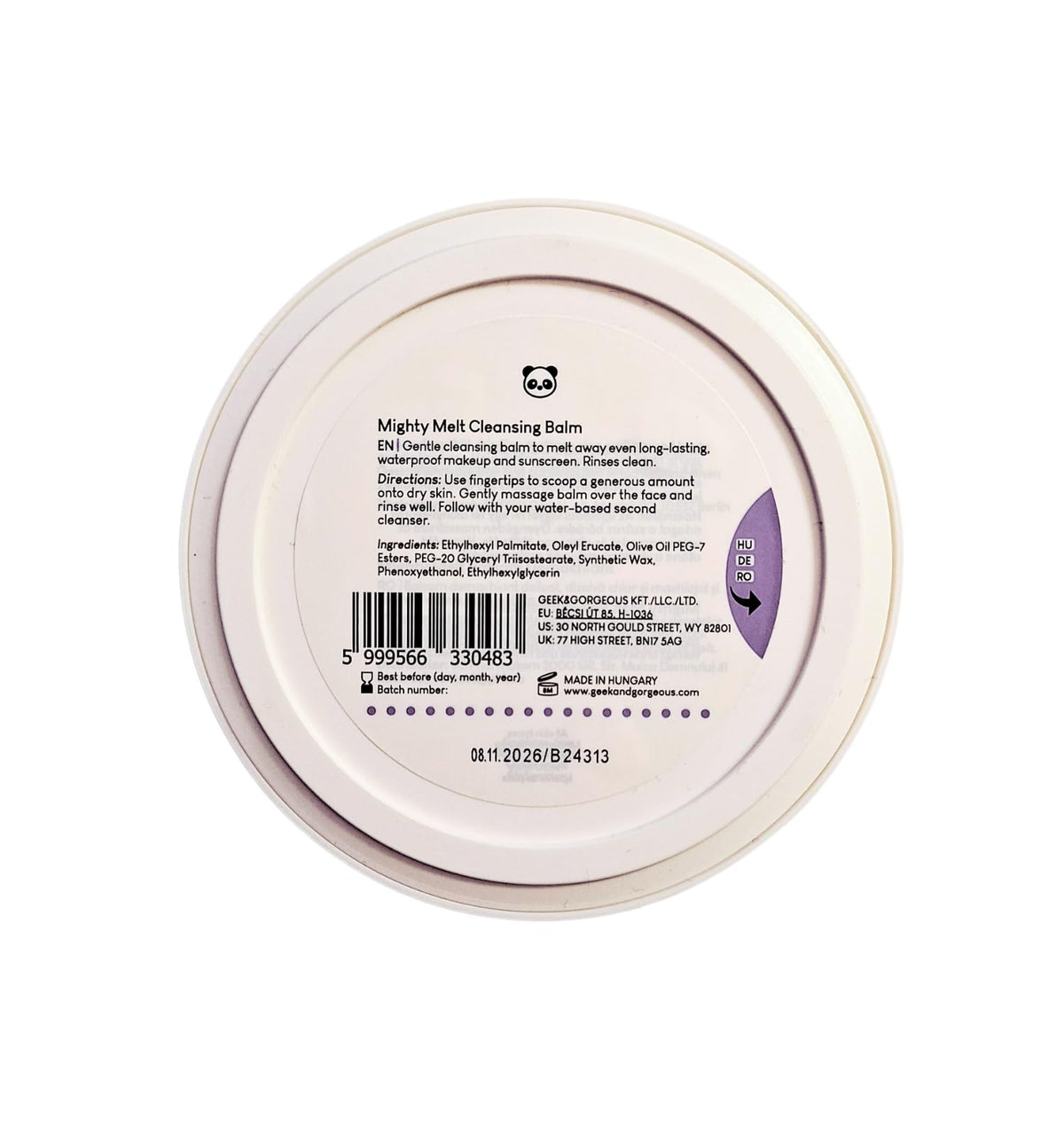 Geek & Gorgeous Mighty Melt Cleansing Balm, 3.31 oz