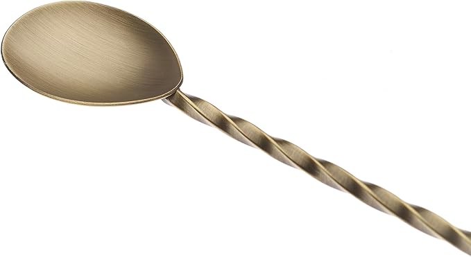 Barfly Bar Spoon with Muddler, 11 13/16" (30 cm), Antique Gold