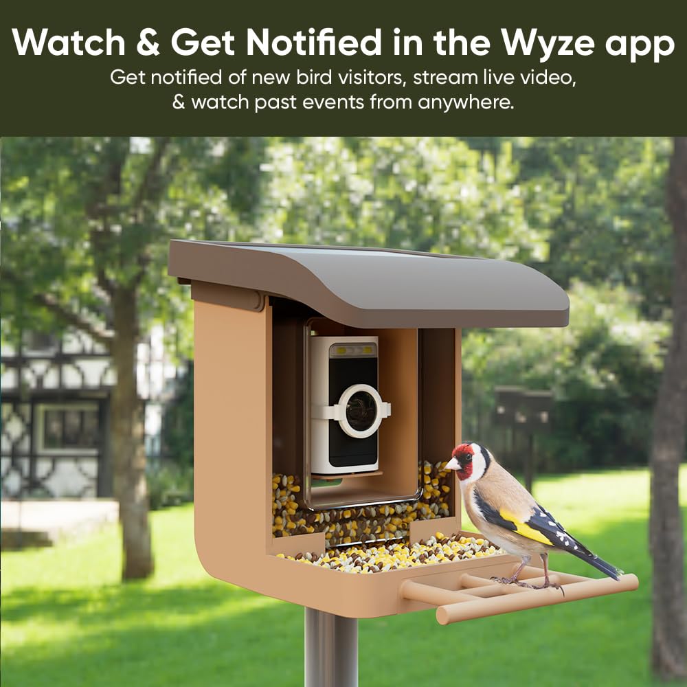 Wyze Bird Feeder Camera Case with Macro Lens (Brown)