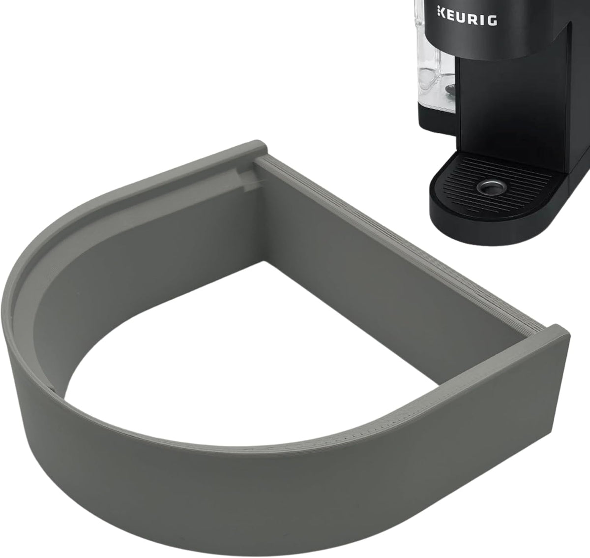 Drip Tray Mug/Cup Riser Made for the Keurig to Reduce Splashes - Riser Only (Gray, K-Slim 1.25 Inches Tall)