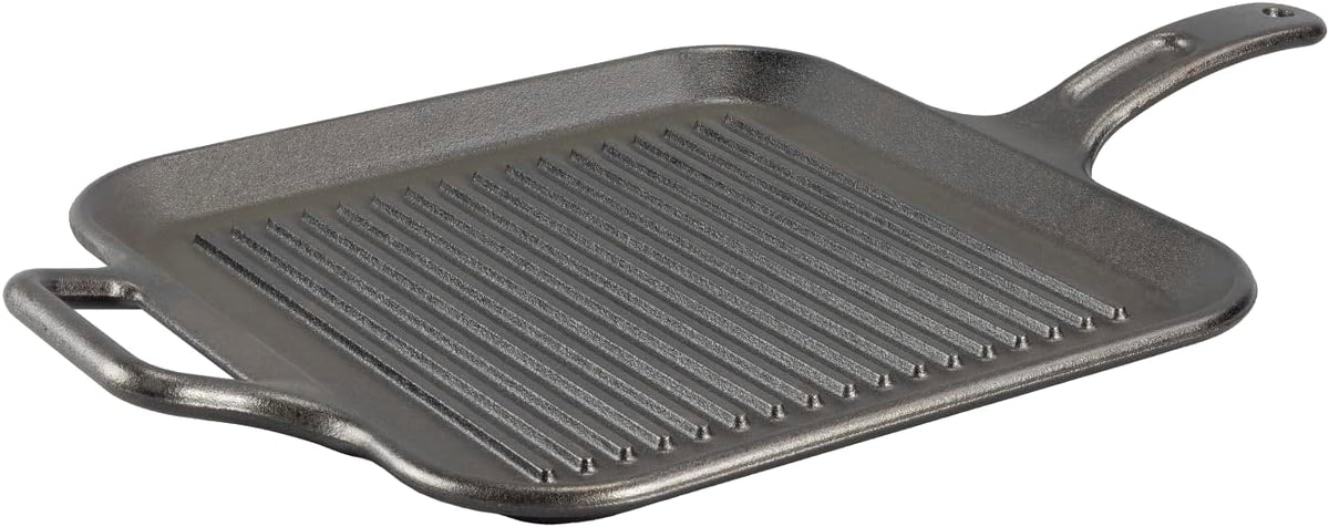 Lodge BOLD 12 Inch Seasoned Cast Iron Grill Pan; Design-Forward Cookware