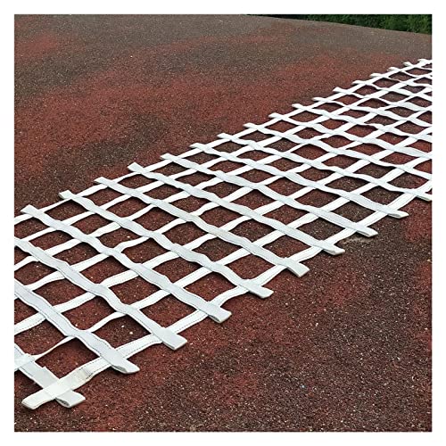 Climbing Cargo Net Heavy Duty,Ninja Net,Rope Ladder for Kids Outdoor Treehouse Backyard Playground Indoor Obstacle Webbing Net for Swing Set Jungle Gym Accessories for Slacklines,White - size: 3x8ft/0.9x2.4m