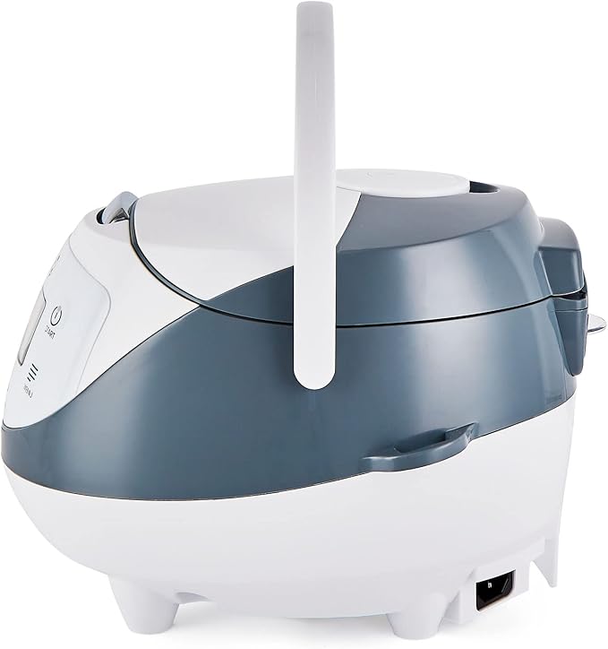 Yum Asia Panda Mini Rice Cooker With Ninja Ceramic Bowl and Advanced Fuzzy Logic (3.5 cup, 0.63 litre) 4 Rice Cooking Functions, 4 Multicooker functions, Digital LED display - 120V