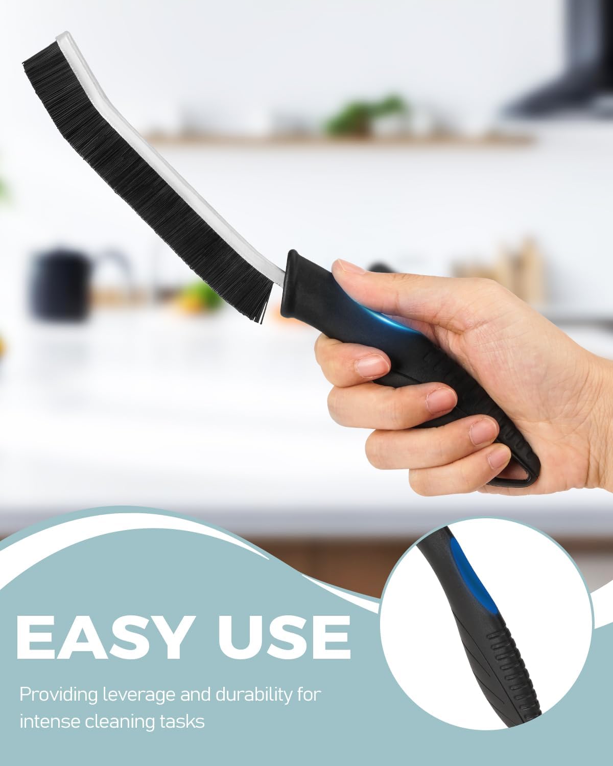 SXhyf Crevice Cleaning Brush - Grout Scrub Brush, House Cleaning Supplies, Gap Cleaning Tools, Home Essentials, Gifts for Women Men, Hard Bristle Crevice Cleaner Brush for Household Use, Bathroom