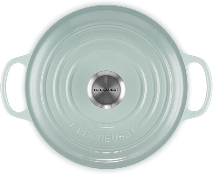 Le Creuset Enameled Cast Iron Signature Round Dutch Oven, 4.5 qt., Sea Salt