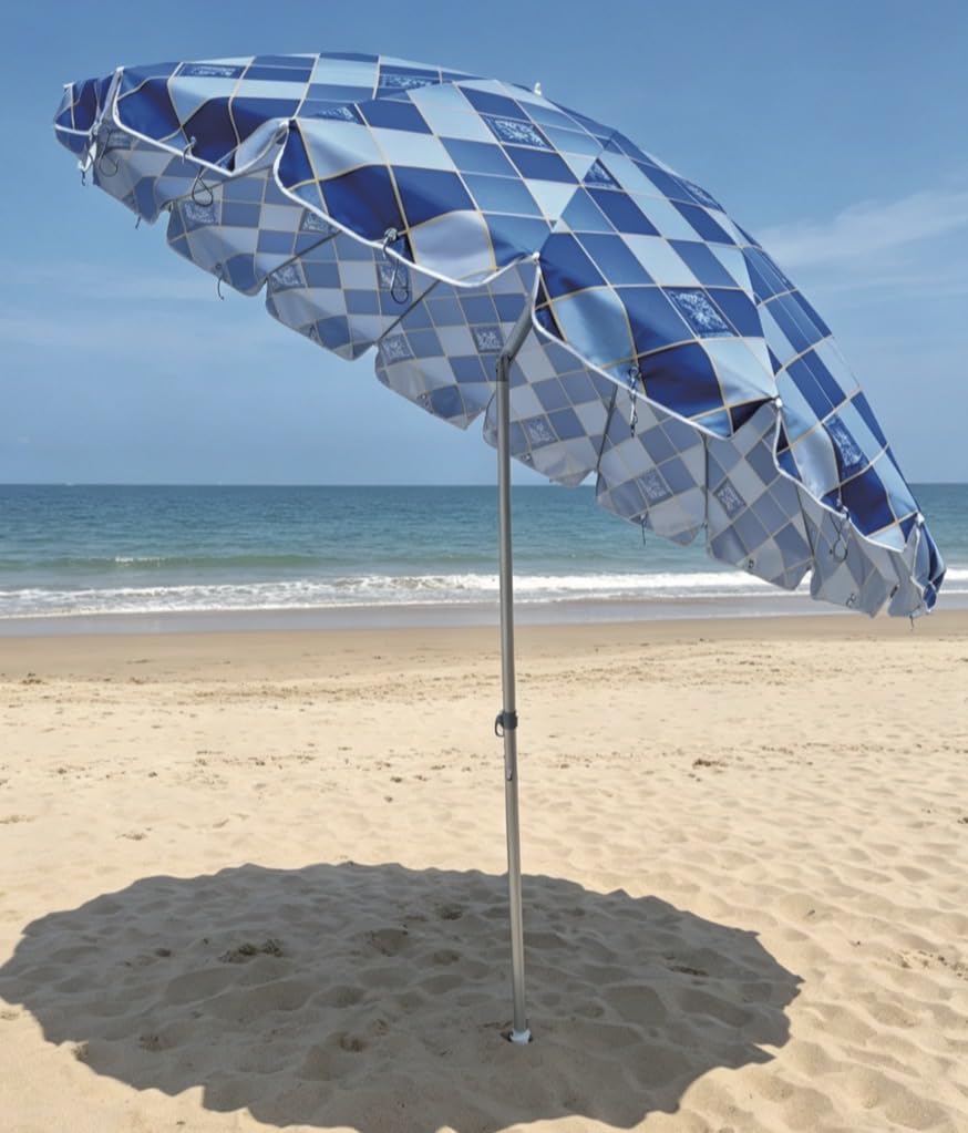 Privacy Beach Umbrella, Cloth Changing System, with 3 Beach Mats