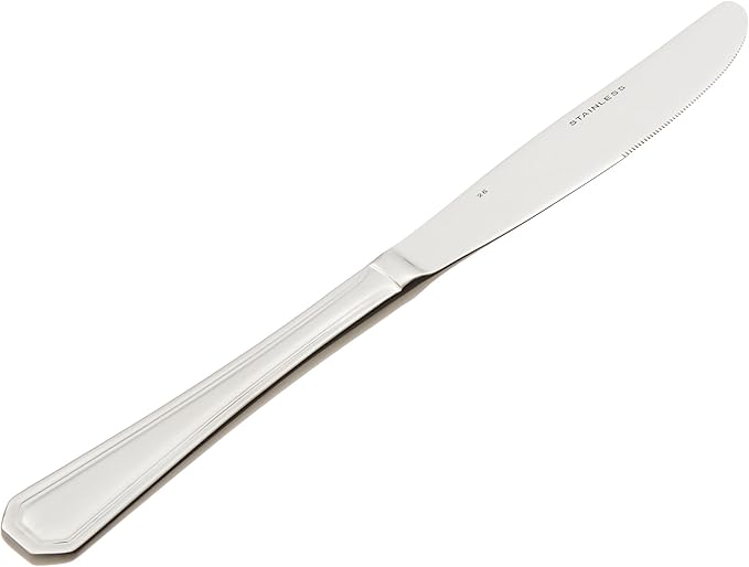 Winco 12-Piece Victoria Dinner Knife Set, 18-8 Stainless Steel
