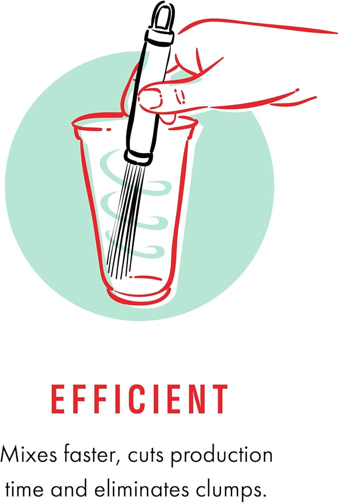 Baristir by Gosh That's Good – Barista Mixing Tool for Coffee Shops | Handheld Stirrer for Coffee, Matcha, Tea | No Clumps, Excellent Foam Control