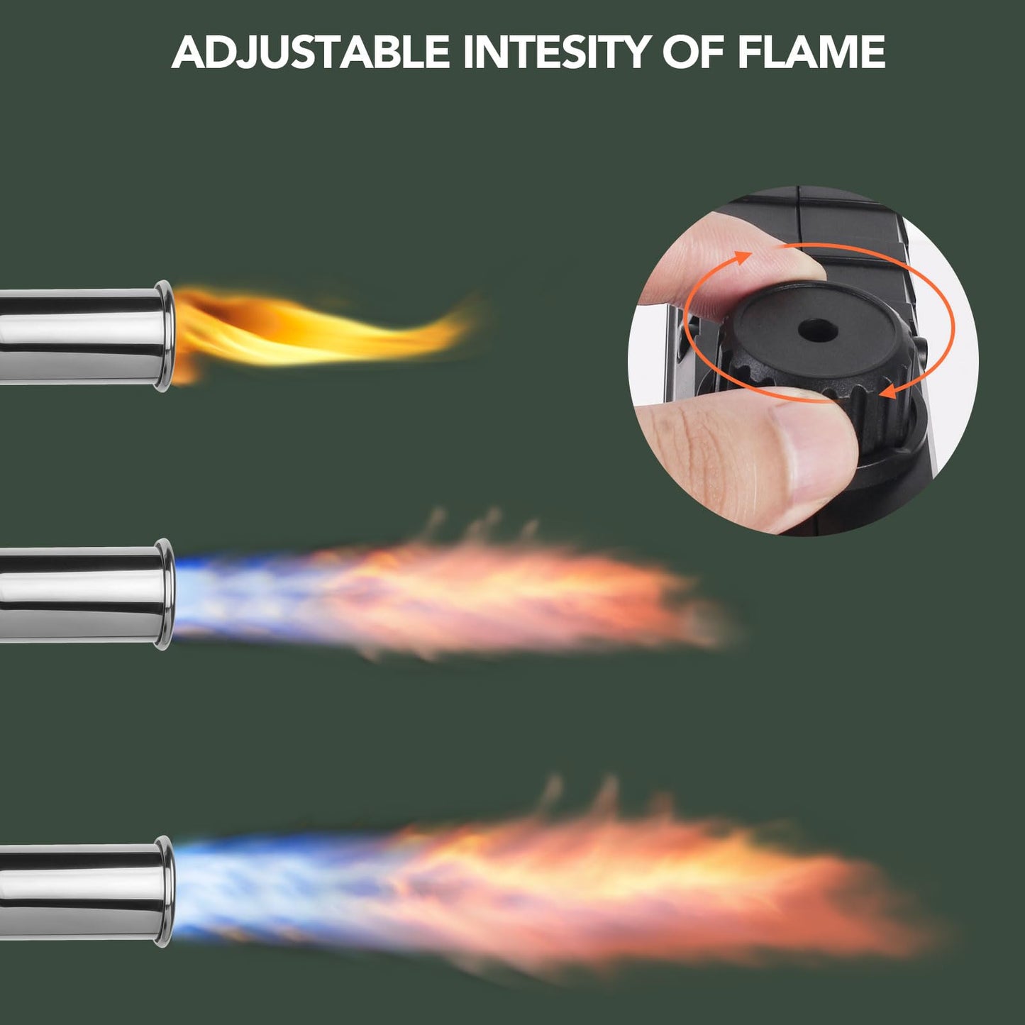Sondiko Powerful Cooking Propane Torch Gun, Adjustable Flame for Grilling