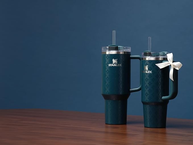 STANLEY Quencher H2.0 Tumbler with Handle and Straw 30 oz | Flowstate 3-Position Lid | Cup Holder Compatible for Travel | Insulated Stainless Steel Cup | BPA-Free | Ponderosa Star