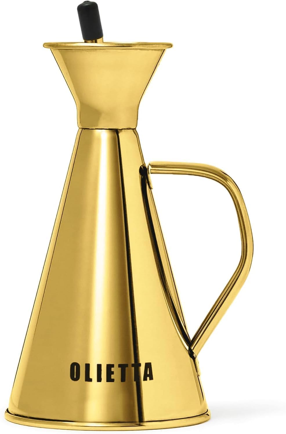 Olive Oil Dispenser Bottle Gold Stainless Steel Non Drip Leak Proof No Mess Vinegar Pourer & Kitchen Drizzler 8.5 oz 250ML 0.25 Litre Great for Pouring & Drizzling Easy to Clean & Leakproof
