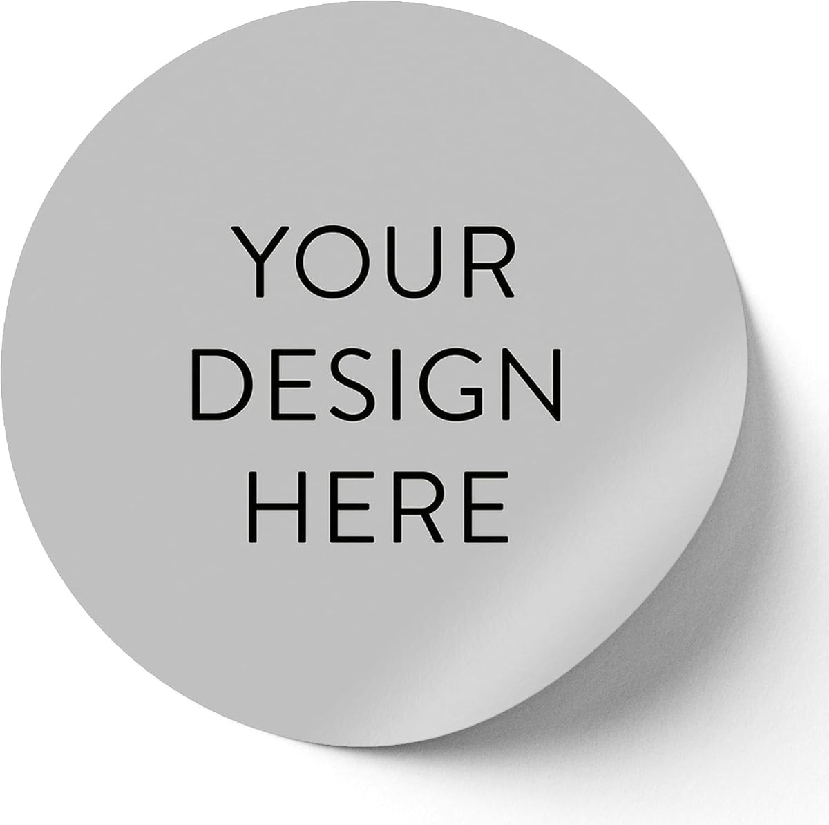5-1000 Custom Vinyl Stickers - Upload Your own Image, Text, Design, Logo - Personalized Logo Labels for Handmade, Packaging, Bottle, Jars, Candle, Brand Stickers (Gray, 6x6)