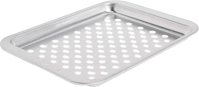 Nordic Ware Naturals Compact Crisping Tray - Natural Uncoated Aluminum, Toaster Oven and Broiler Safe