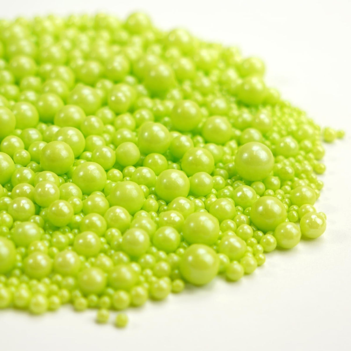 Dazzjoy Edible Green Pearl Sprinkles, Mix Size, 130g/4.58oz, Cupcake Toppers, Cake Decorations, Ice Cream, Easter, Wedding Party Valentines Easter Supplies