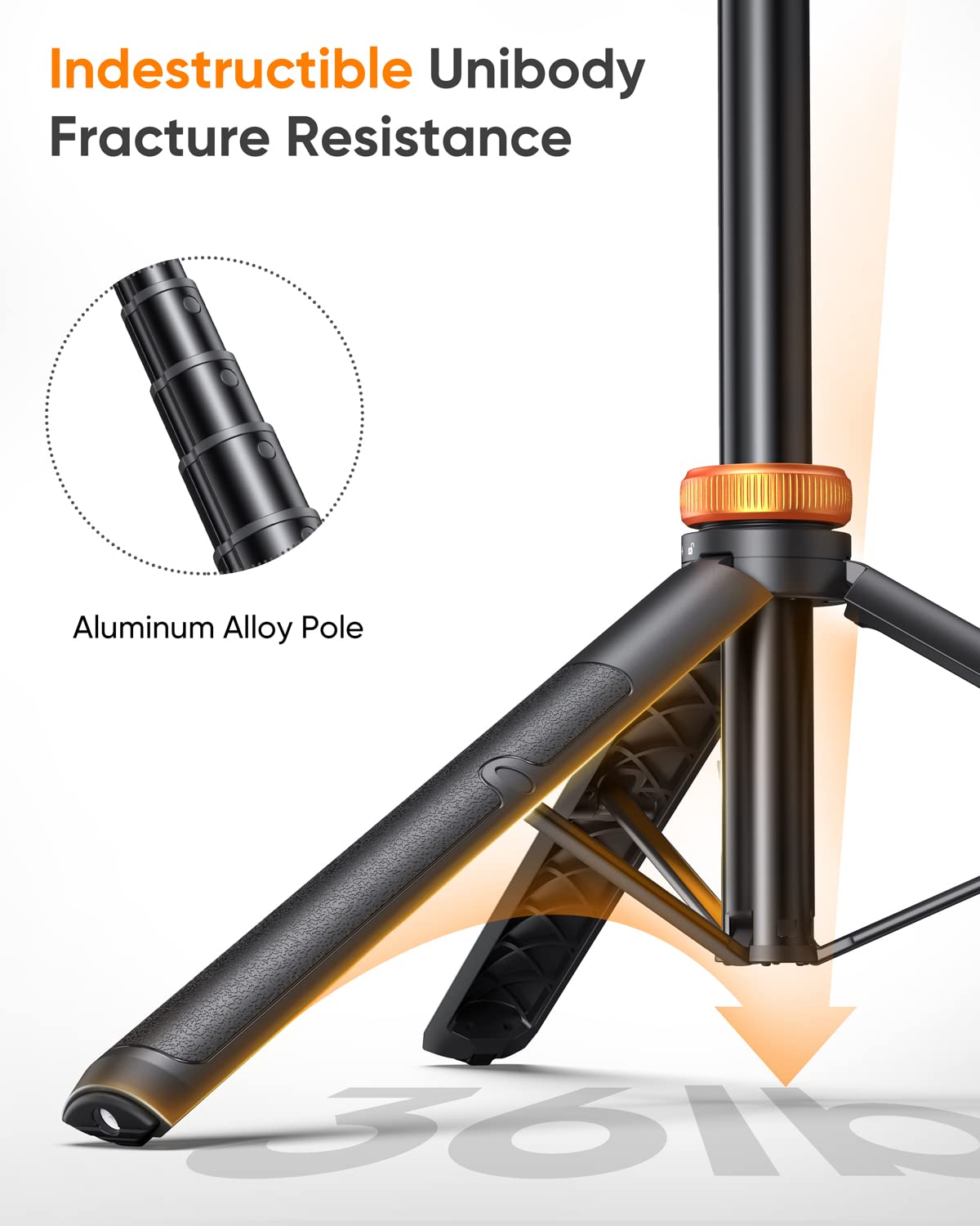 EUCOS 62" Phone Tripod, Tripod for iPhone & Selfie Stick with Remote