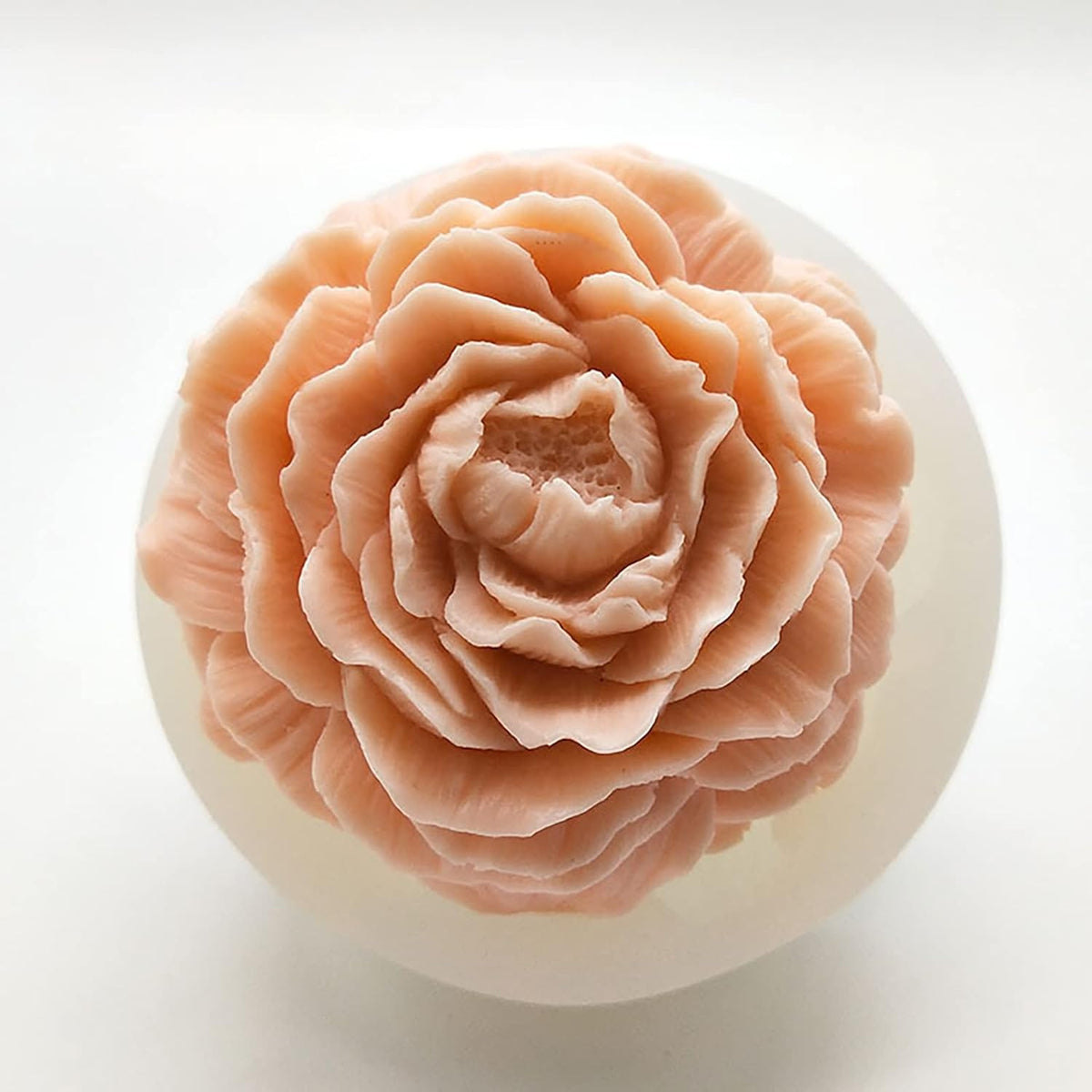 Peony Rose 3D Flower Resin Cake Mold - Silicone Molds for Clay Candle Making