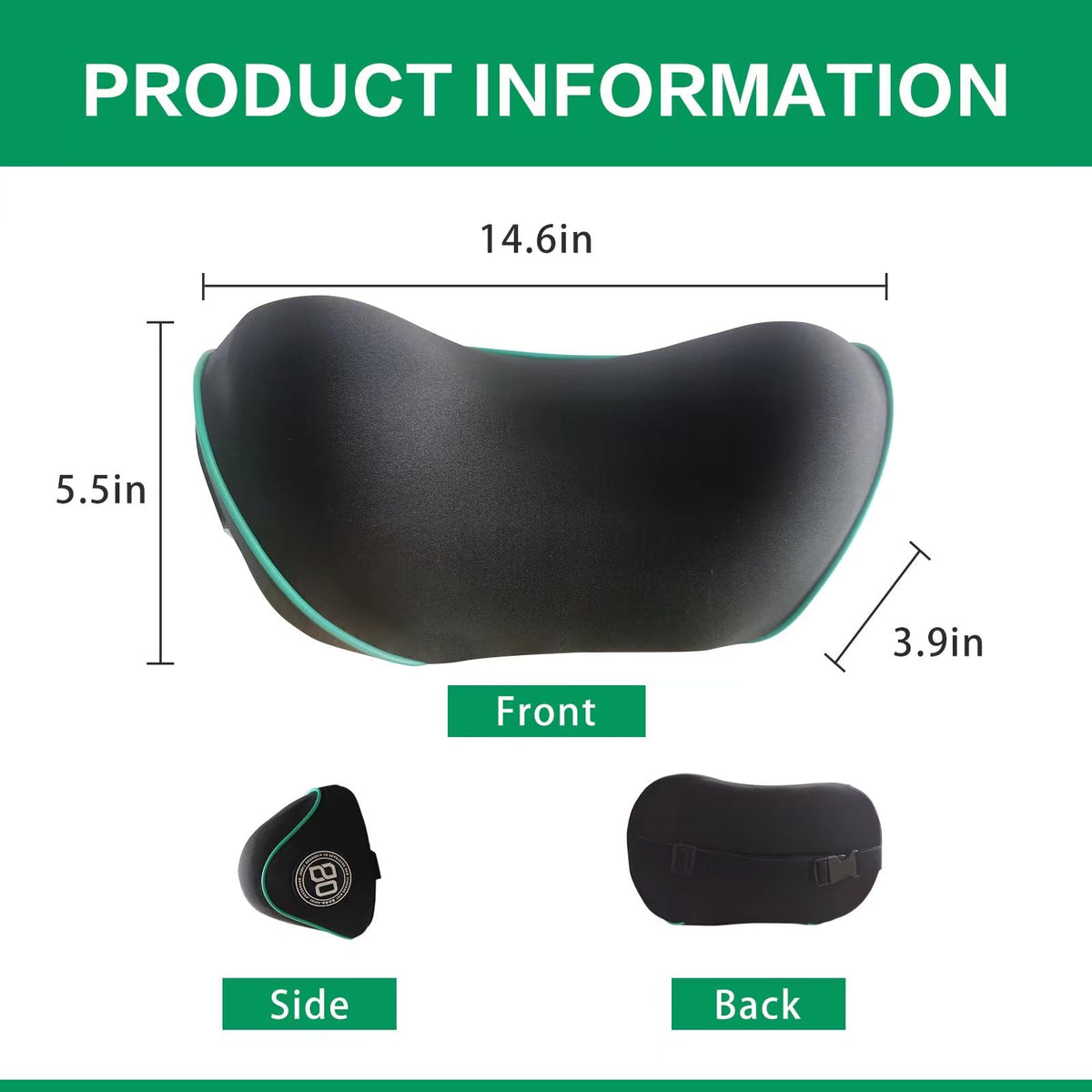 Really Soft Car Headrest Pillow, Neck Pillow for Car with Adjustable Strap