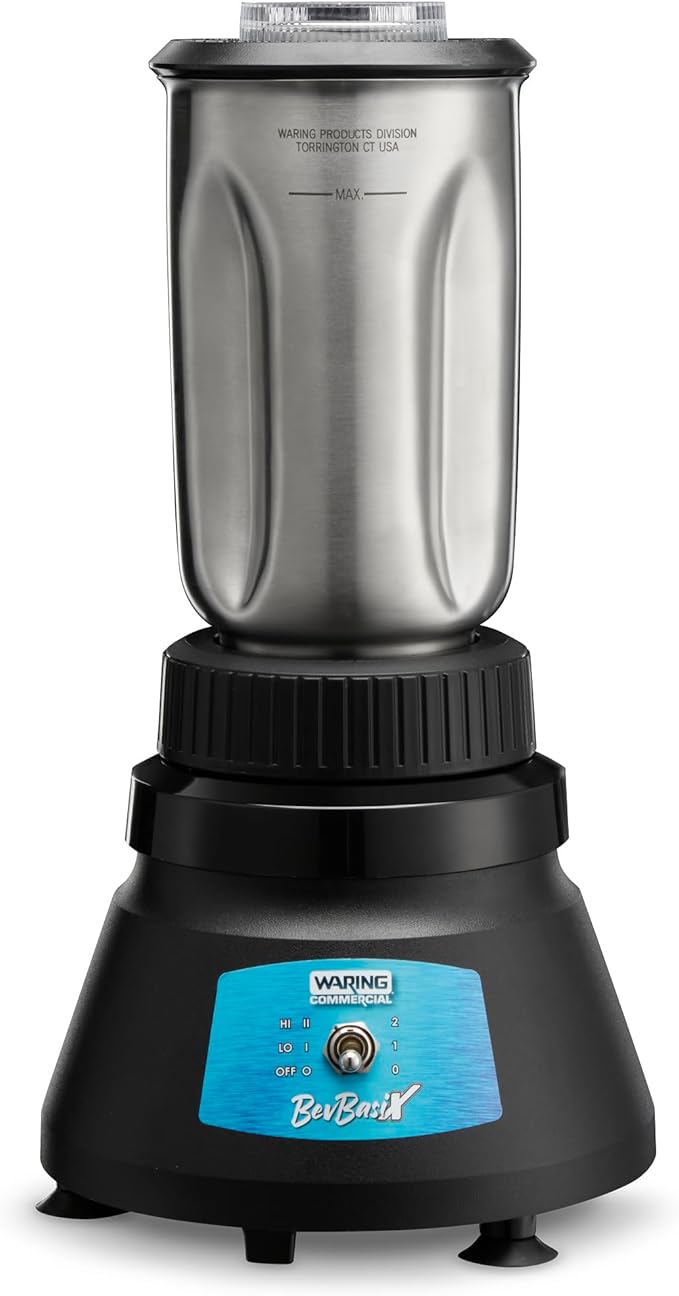 Waring Commercial 1/2 HP Bar Blender 2-Speed with 32 oz. Stainless Steel Container