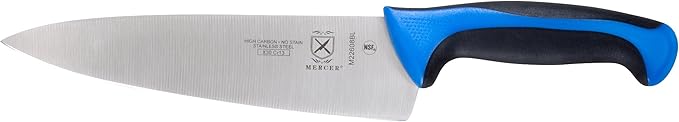 Mercer Culinary Millennia Colors Chef's Knife, 8 Inch, Blue